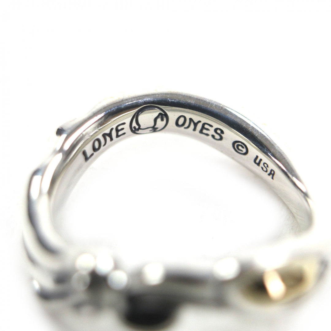 Excellent LONE ONES Ring Infinity Gold Eye Combi Silver 18K mens