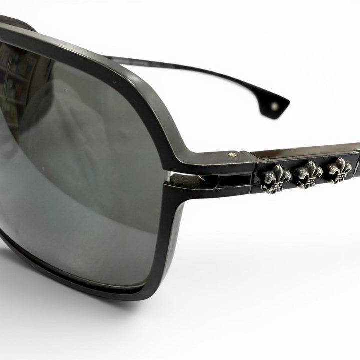 Very Good CHROME HEARTS sunglasses MORNING WOOD II black 925
