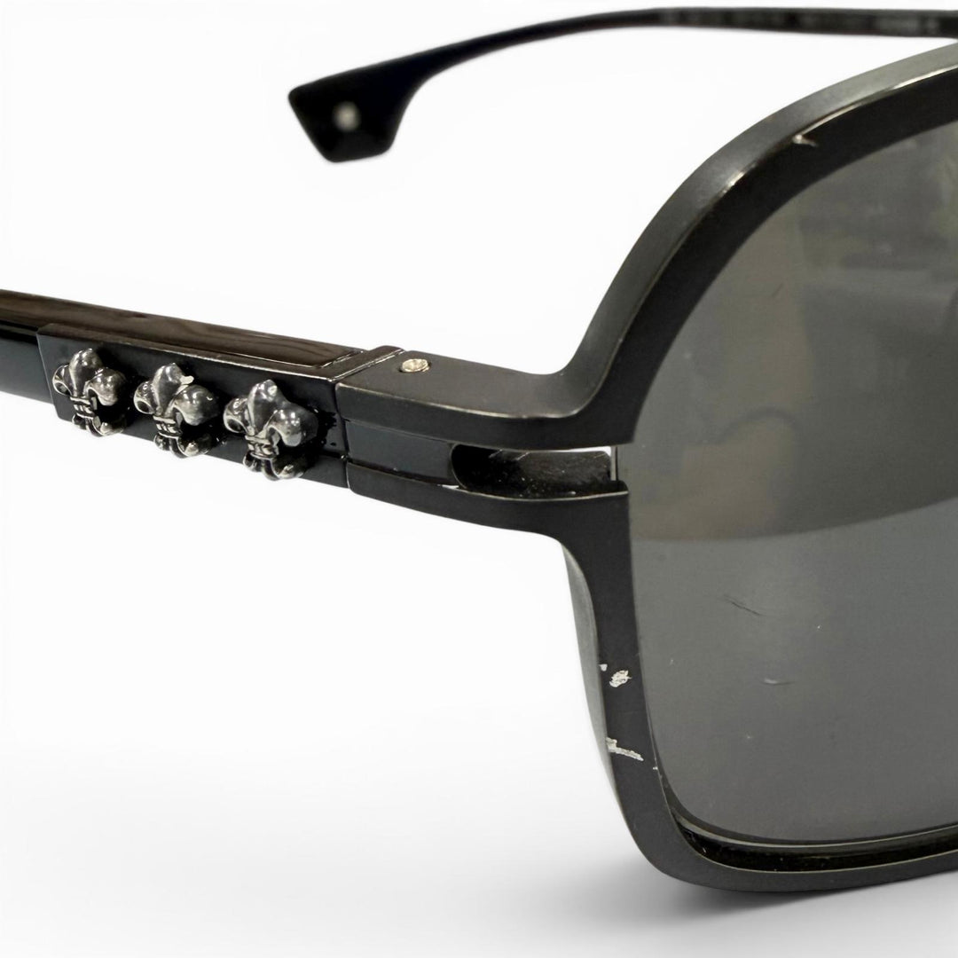 Very Good CHROME HEARTS sunglasses MORNING WOOD II black 925