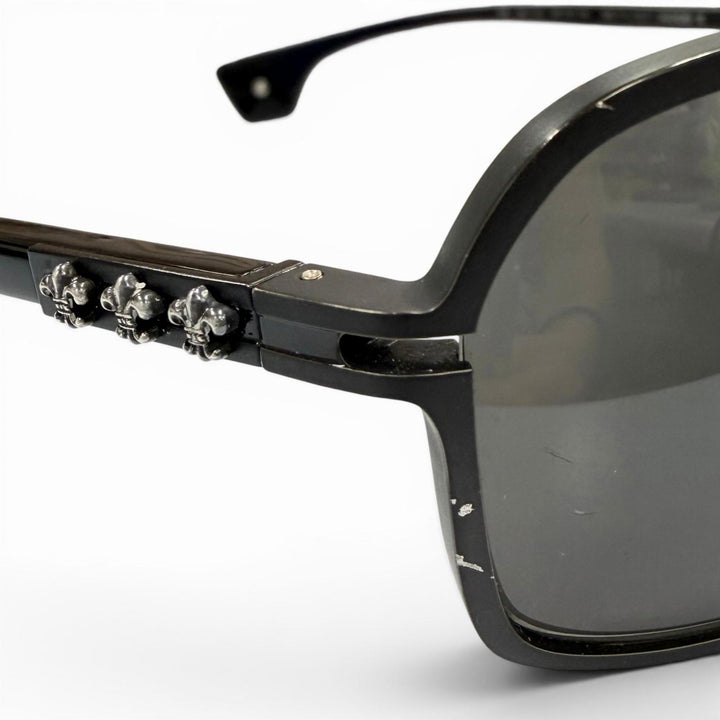 Very Good CHROME HEARTS sunglasses MORNING WOOD II black 925