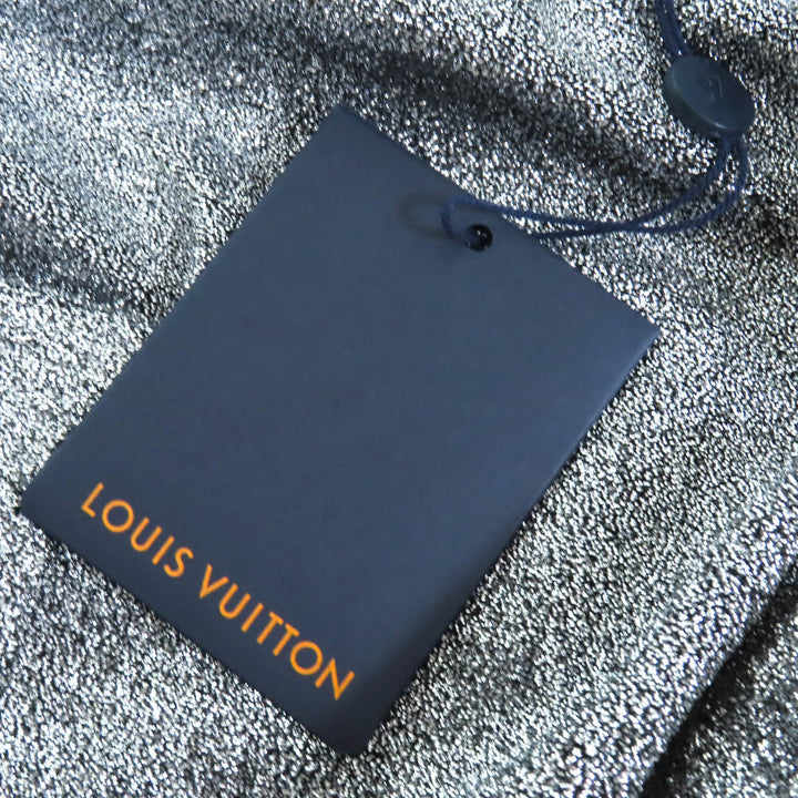 Pristine LOUIS VUITTON Mini skirt LVWith logo pocket design glitter knit Silver