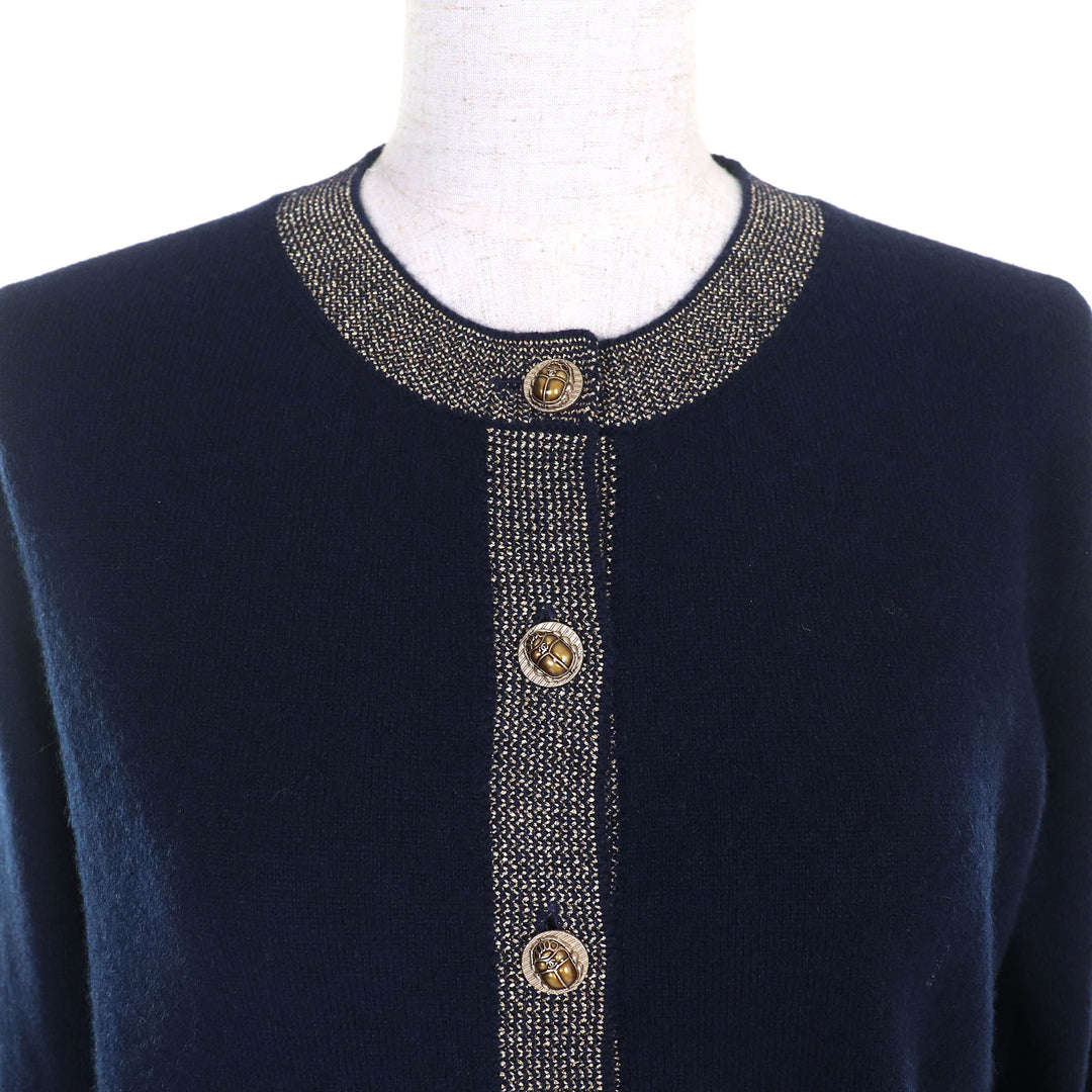 CHANEL cardigan COCO Mark Scarab Button Métiers d'Art Collection 38 P61656K47200