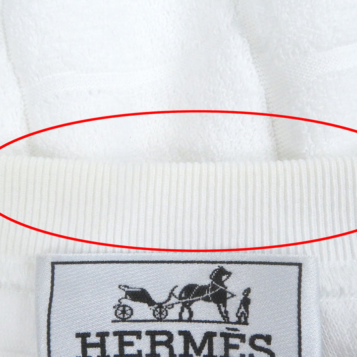 Great HERMES Long-sleeved T-shirt Square all-over print terry fabric long sleeves