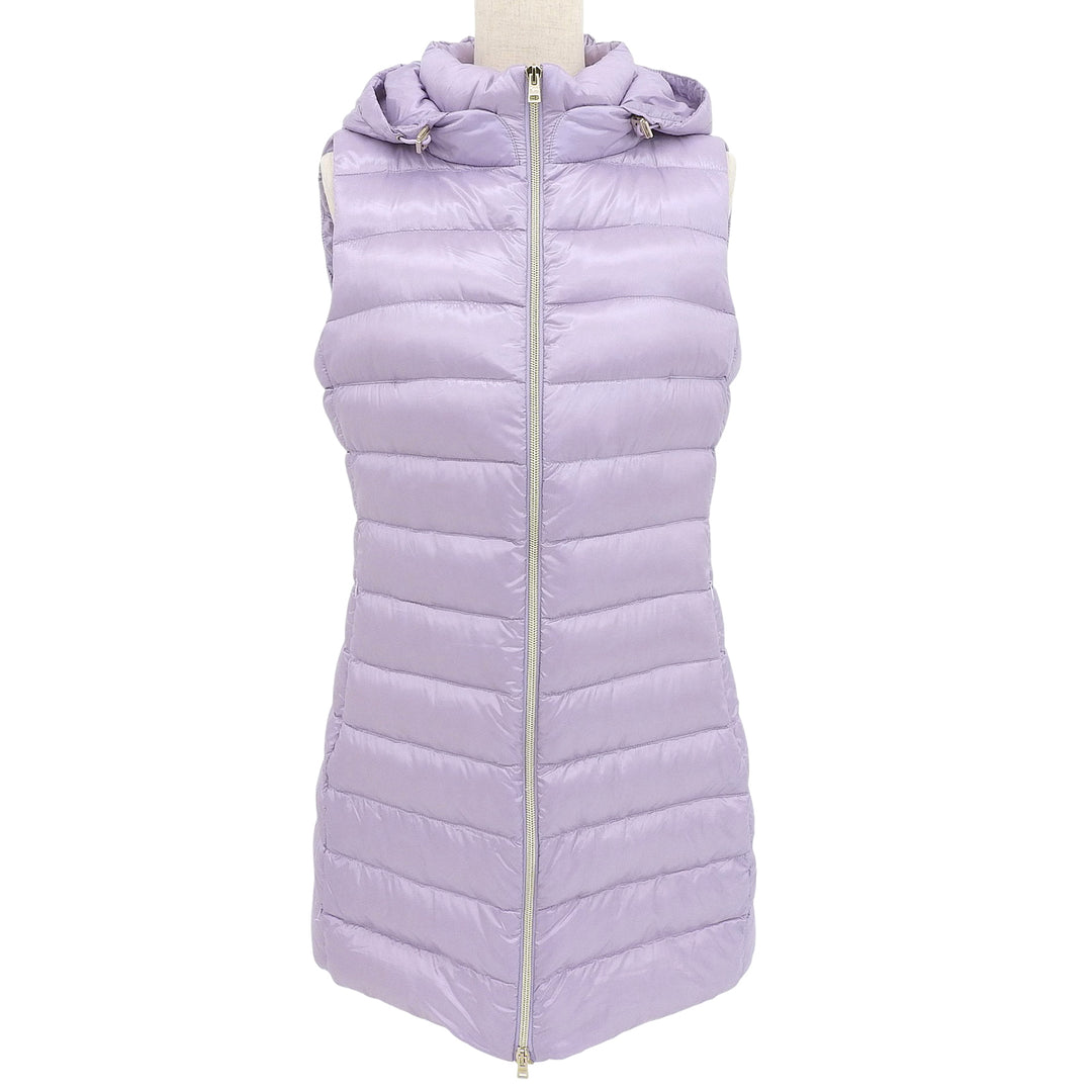 Excellent Herno Down vest SERENA purple Nylon Women 42 PI0329DIC