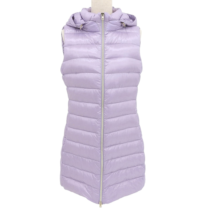 Excellent Herno Down vest SERENA purple Nylon Women 42 PI0329DIC