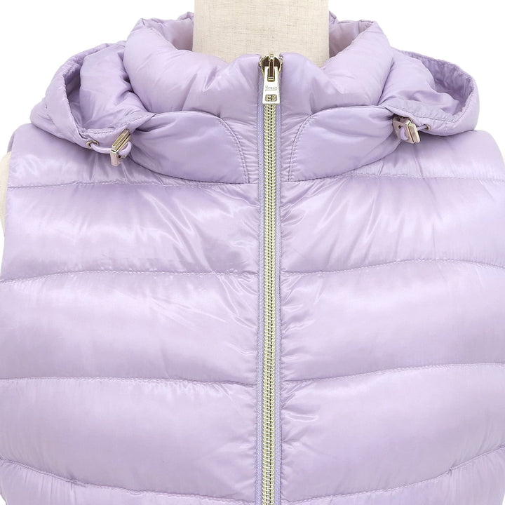 Excellent Herno Down vest SERENA purple Nylon Women 42 PI0329DIC