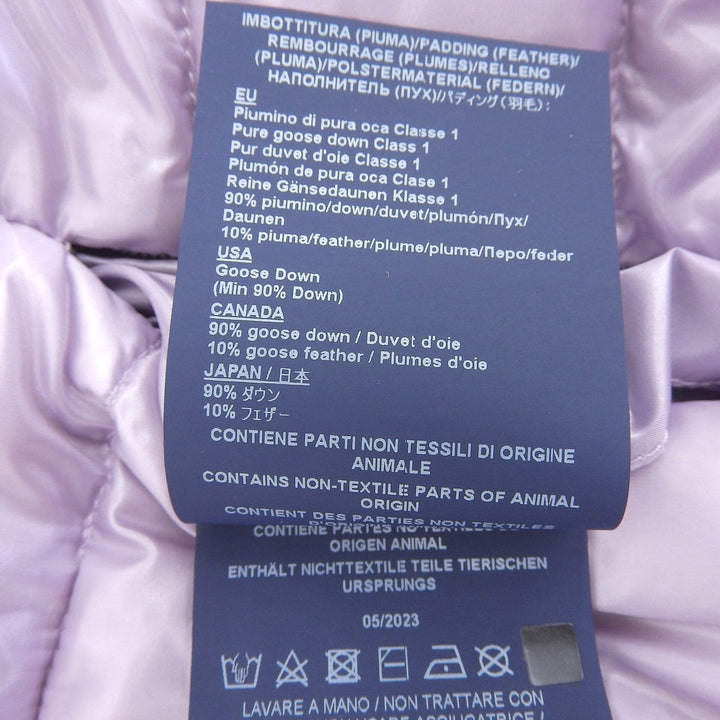 Excellent Herno Down vest SERENA purple Nylon Women 42 PI0329DIC