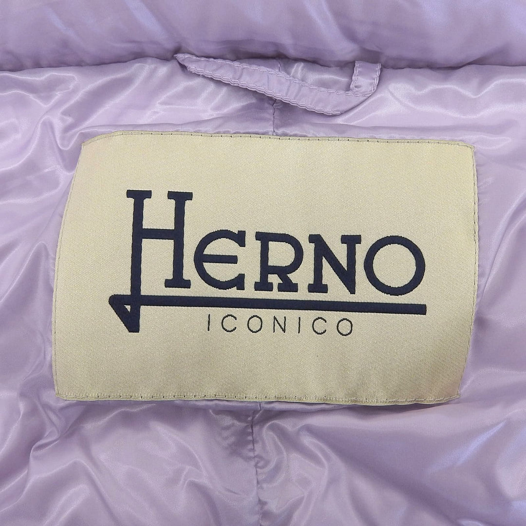 Excellent Herno Down vest SERENA purple Nylon Women 42 PI0329DIC