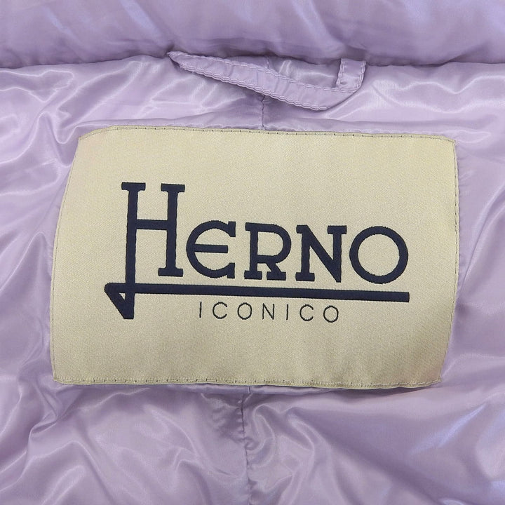 Excellent Herno Down vest SERENA purple Nylon Women 42 PI0329DIC