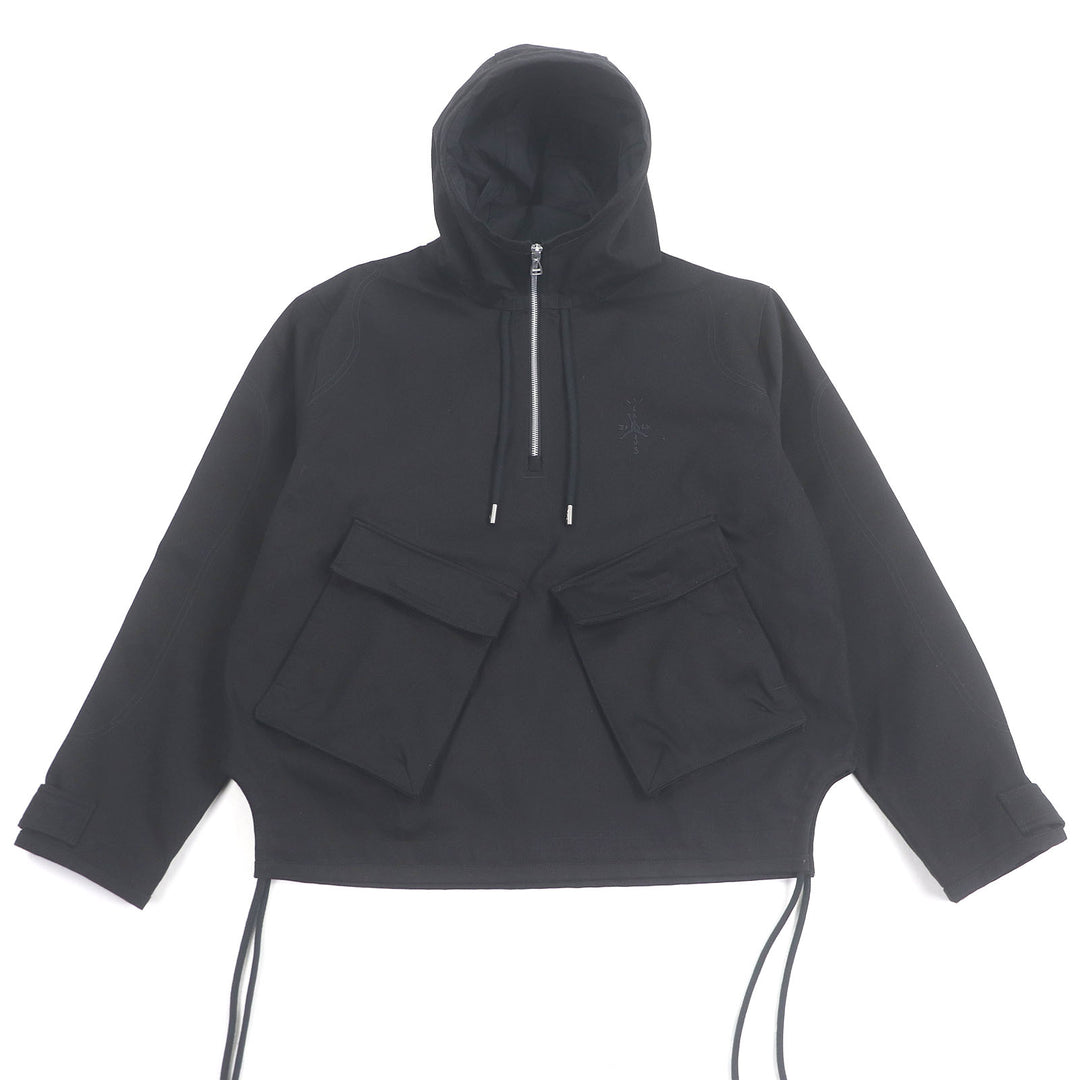Discounted Great NIKE TRAVIS SCOTT Blouson Logo embroidered anorak hoodie black