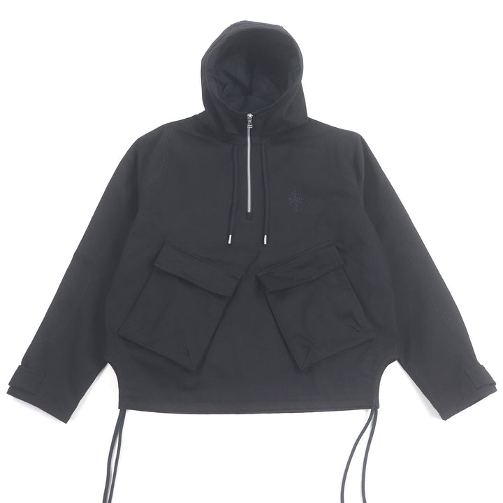 Discounted Great NIKE TRAVIS SCOTT Blouson Logo embroidered anorak hoodie black