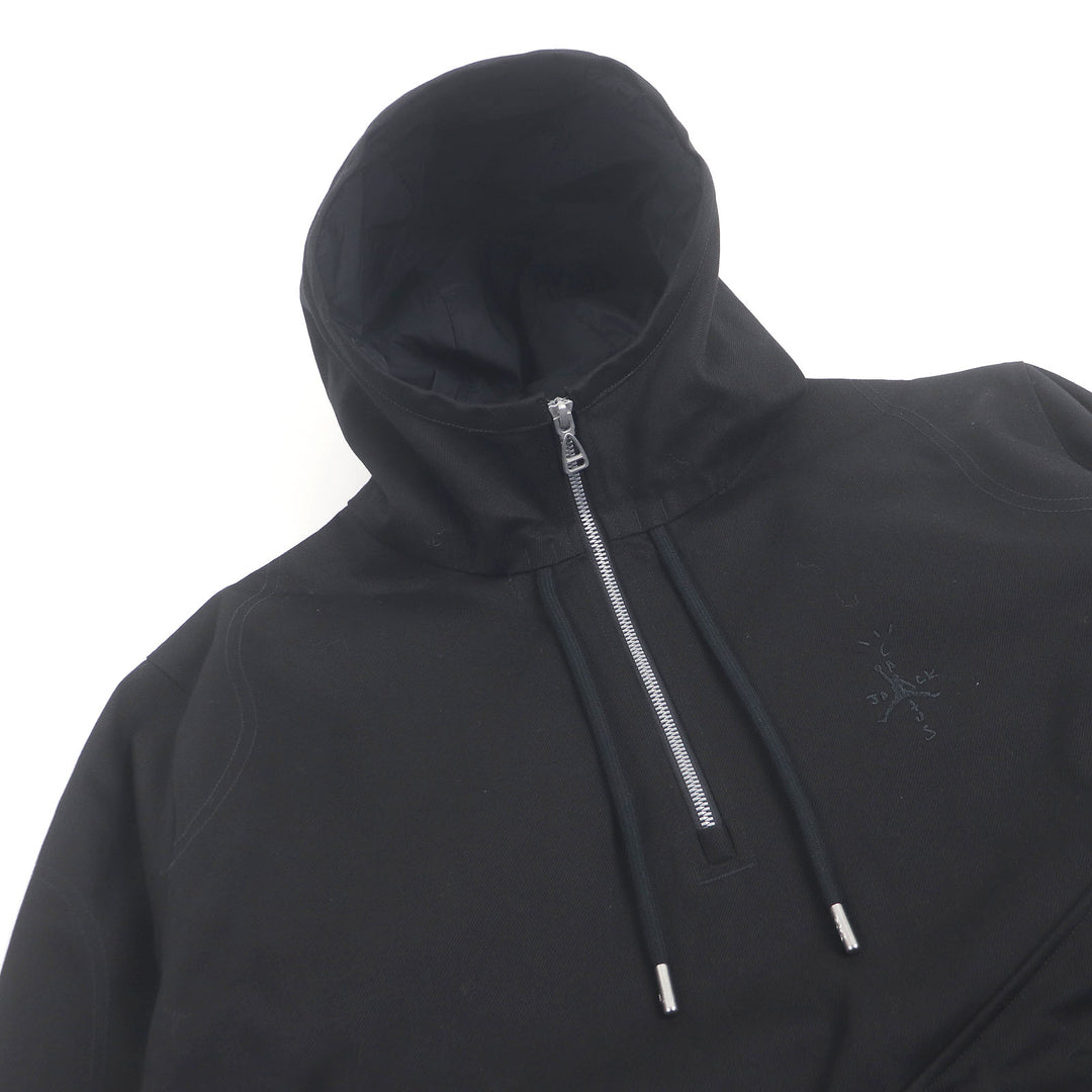 Discounted Great NIKE TRAVIS SCOTT Blouson Logo embroidered anorak hoodie black