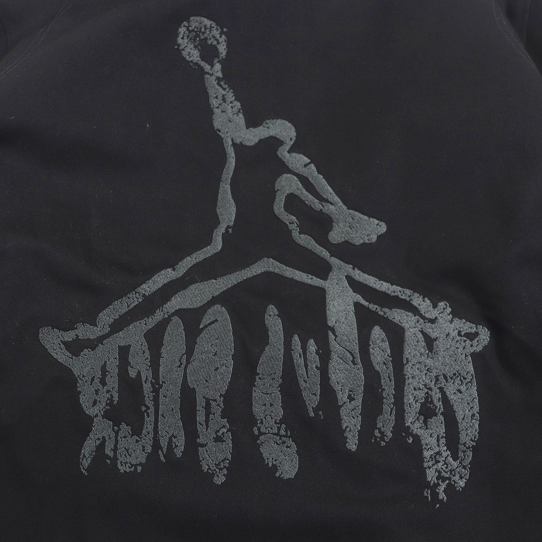 Discounted Great NIKE TRAVIS SCOTT Blouson Logo embroidered anorak hoodie black