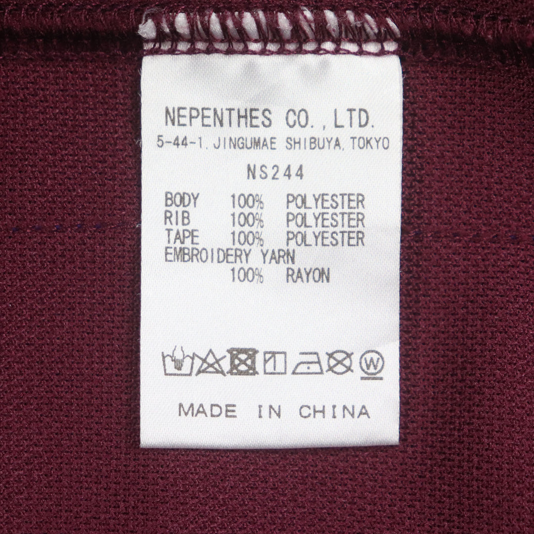 Excellent Needles Track jacket Track Jacket-Poly Smooth wine-red polyester mens M NS244