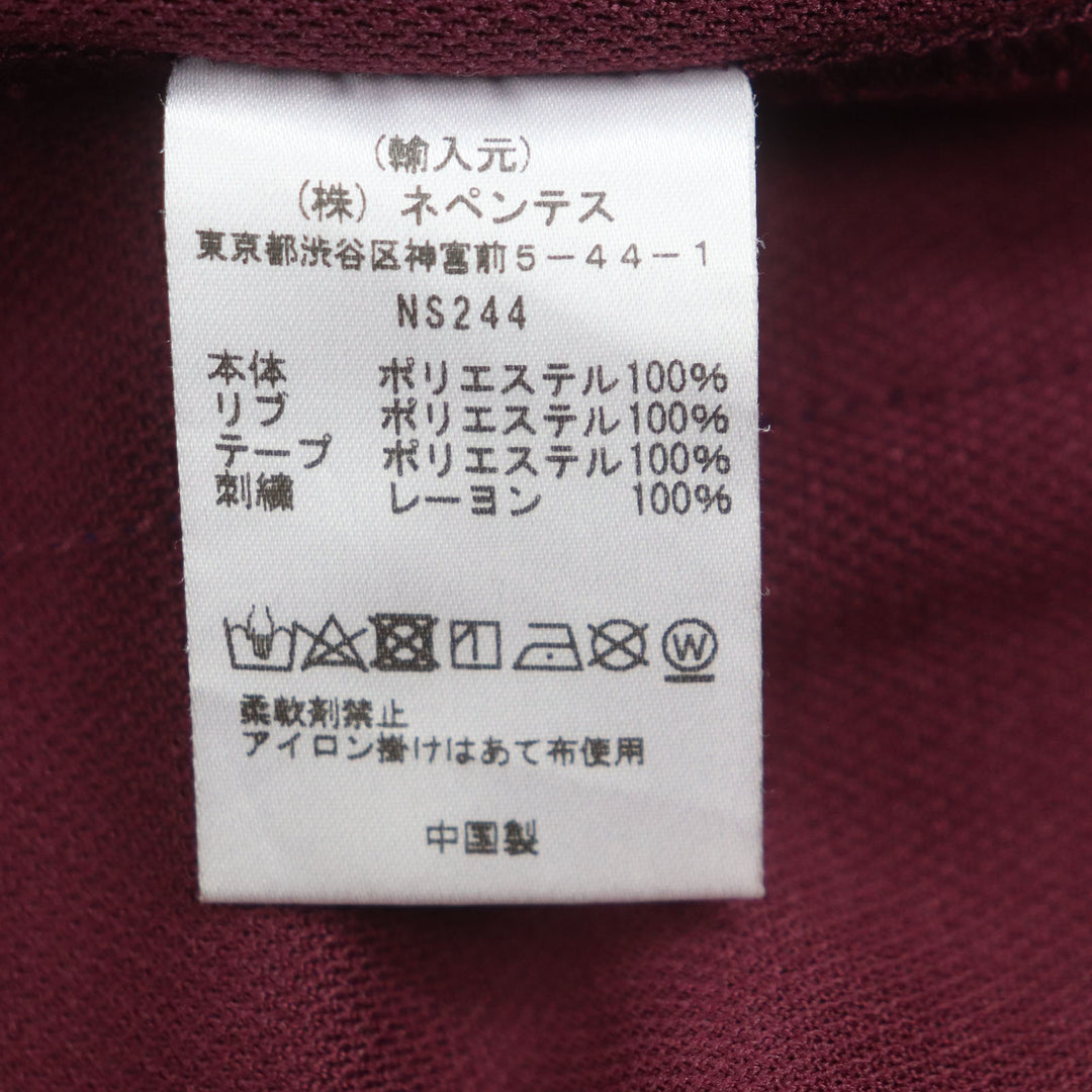 Excellent Needles Track jacket Track Jacket-Poly Smooth wine-red polyester mens M NS244