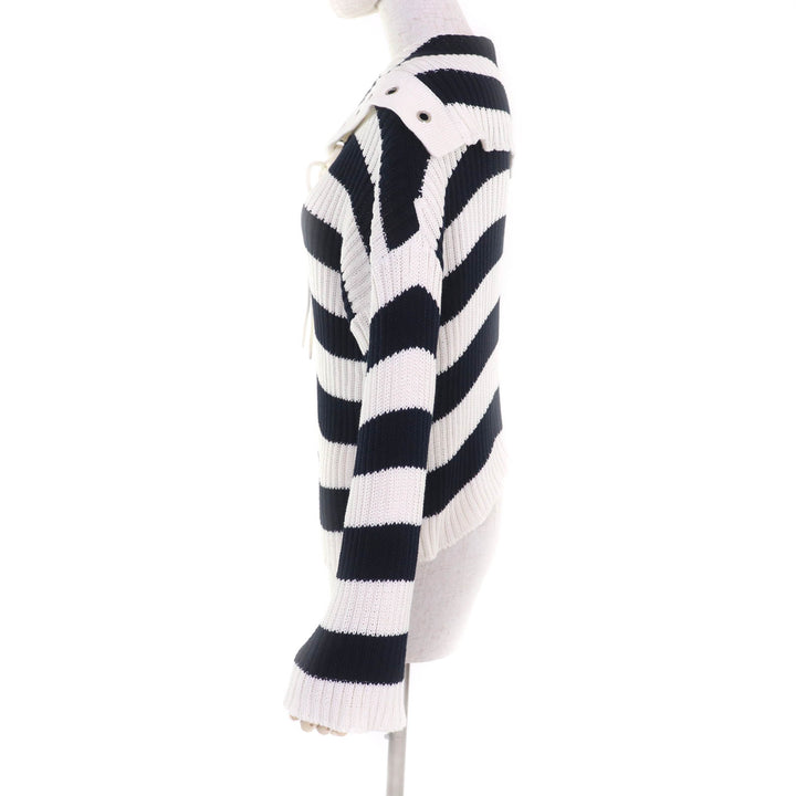 Christian Dior knit White navy cotton Women 40 524S13A7025