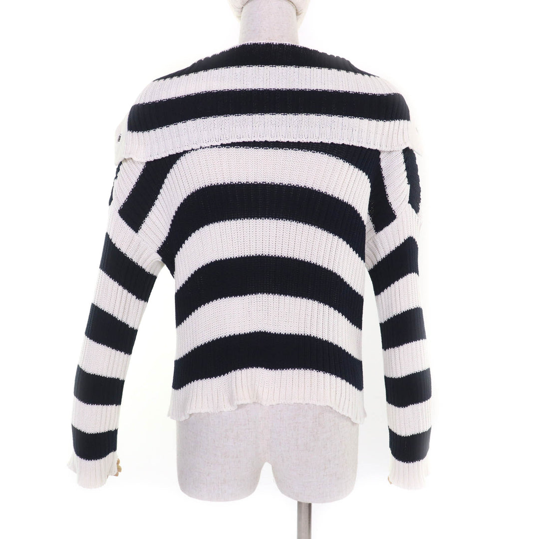 Christian Dior knit White navy cotton Women 40 524S13A7025