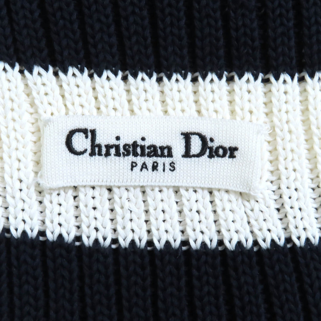Christian Dior knit White navy cotton Women 40 524S13A7025
