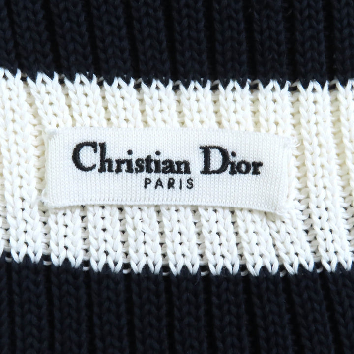 Christian Dior knit White navy cotton Women 40 524S13A7025