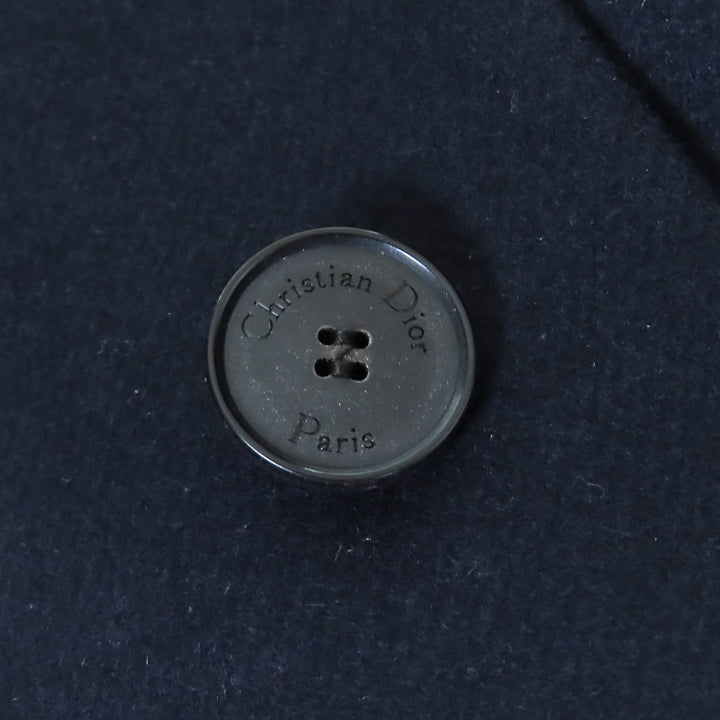 Christian Dior Jacket Logo studs sailor collar Navy wool Women 40 510C80Y1116