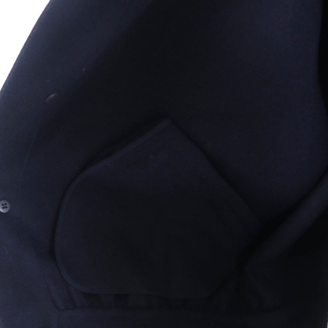 Christian Dior Jacket Logo studs sailor collar Navy wool Women 40 510C80Y1116