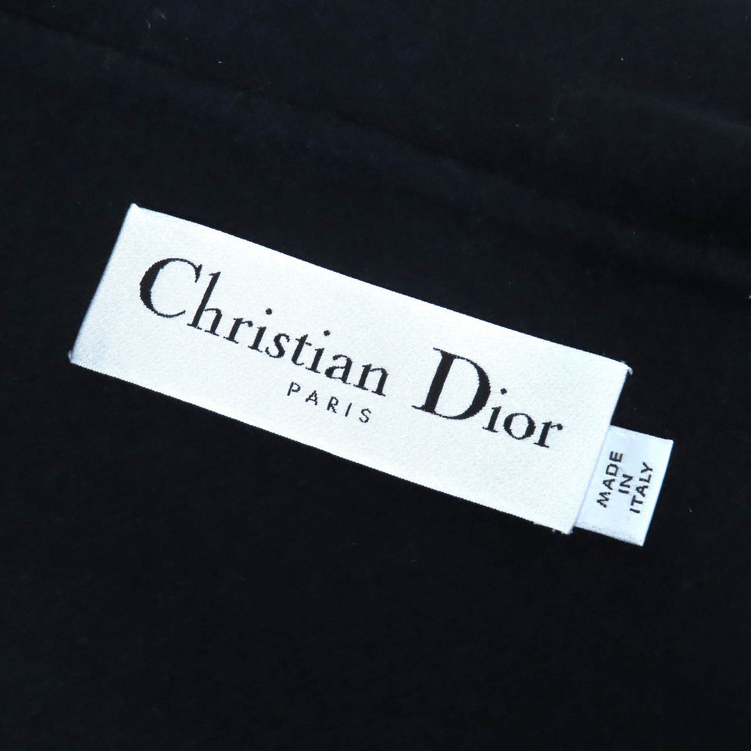 Christian Dior Jacket Logo studs sailor collar Navy wool Women 40 510C80Y1116