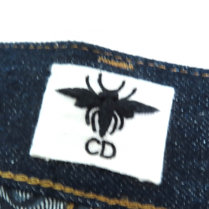 Excellent Christian Dior Shorts Oblique lining, logo patch, denim 36 512P44A3426