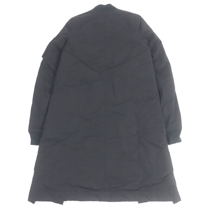 Great RICK OWENS DRKSHDW coat Padded long bomber jacket black cotton mens XS