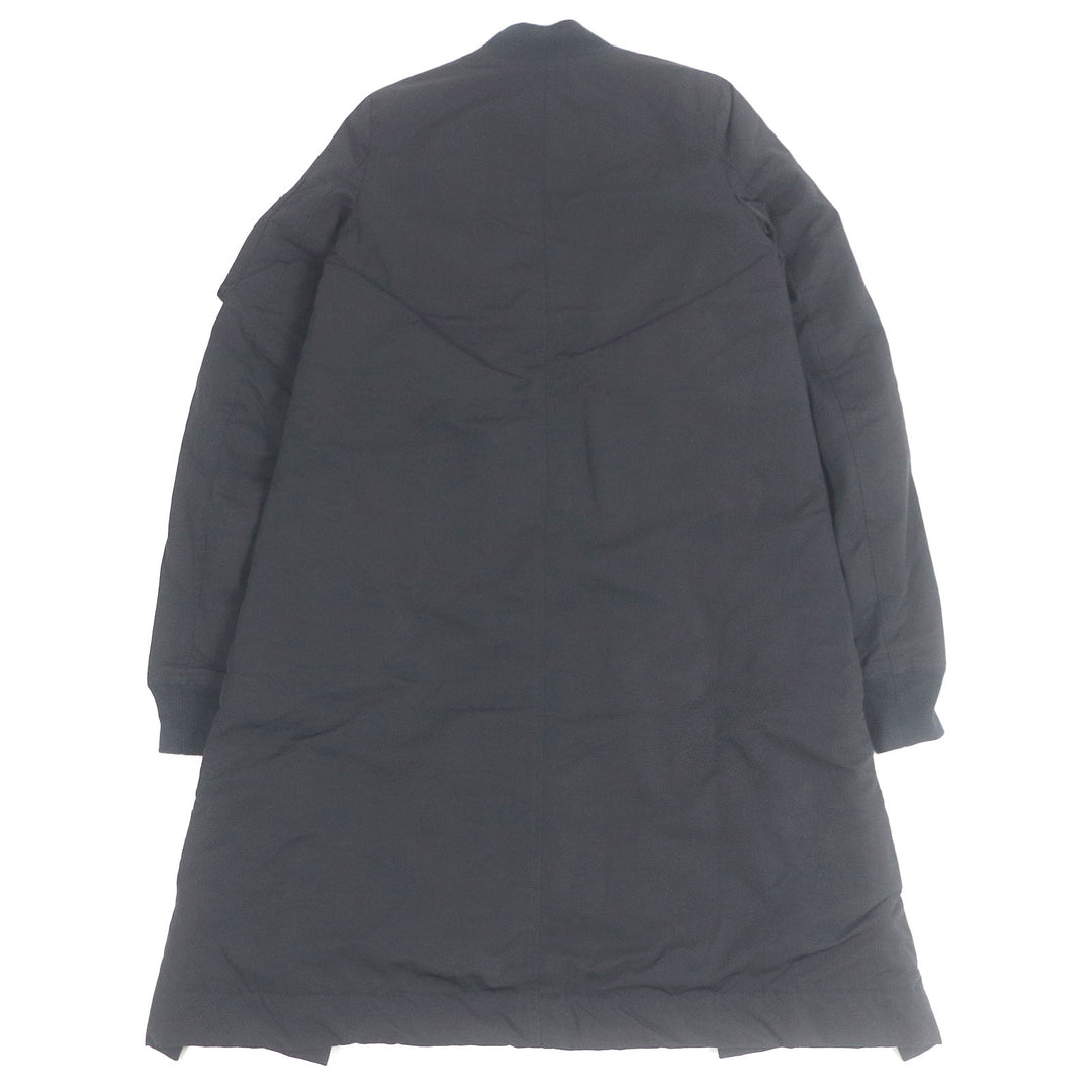 Great RICK OWENS DRKSHDW coat Padded long bomber jacket black cotton mens XS