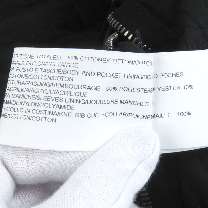 Great RICK OWENS DRKSHDW coat Padded long bomber jacket black cotton mens XS