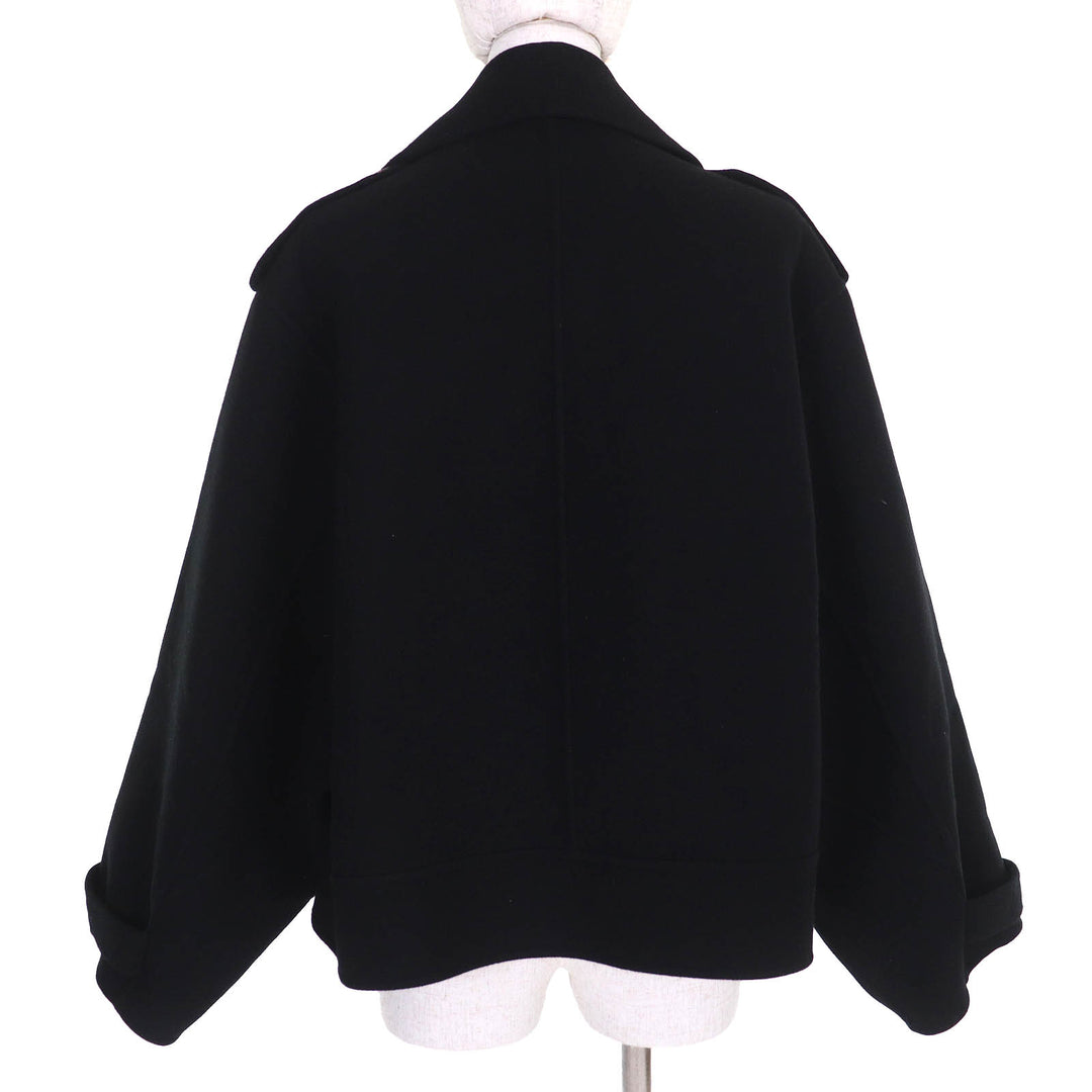 Christian Dior Belted, double-faced, oversized pea coat black 40 510C62A0060