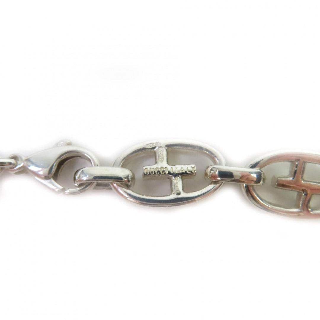 Great GUCCI choker Tom Ford Double G Anchor Chain Silver 925 Women
