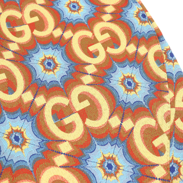 Pristine GUCCI Pants GG Kaleidoscope Equestrian-inspired lamb leather 44 675277 Z8ASY