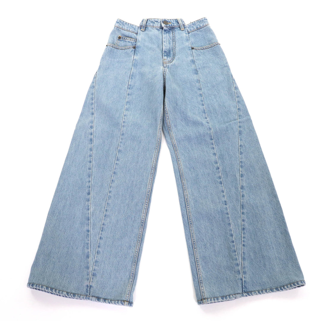 Excellent Maison Margiela 1 Wide pants Indigo cotton Women 38 S51LA0128 S30617