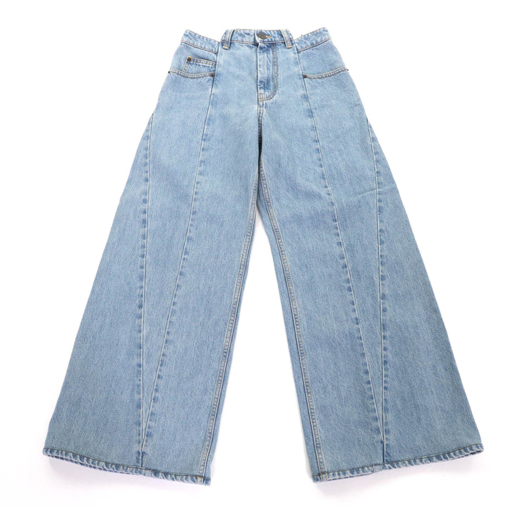 Excellent Maison Margiela 1 Wide pants Indigo cotton Women 38 S51LA0128 S30617
