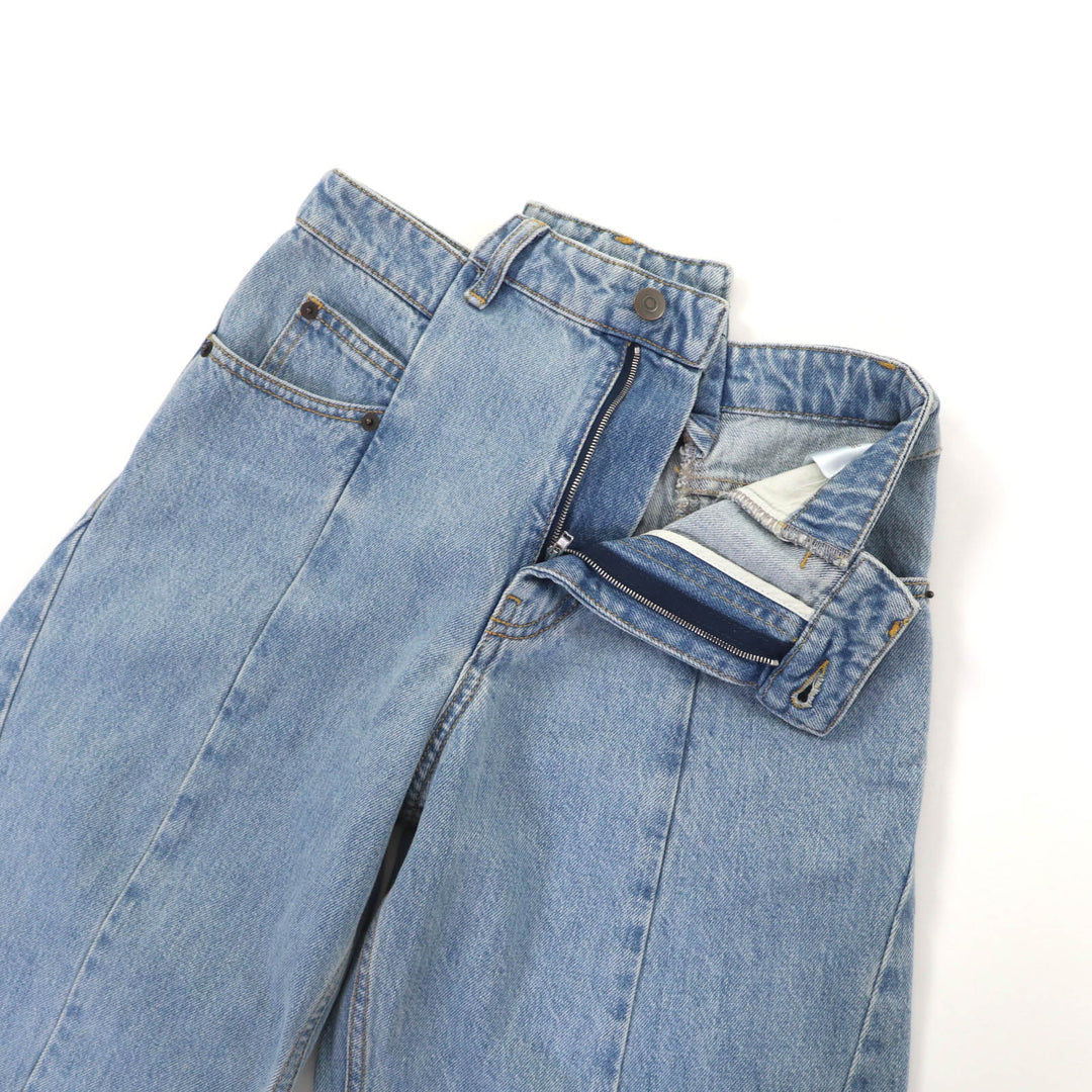 Excellent Maison Margiela 1 Wide pants Indigo cotton Women 38 S51LA0128 S30617