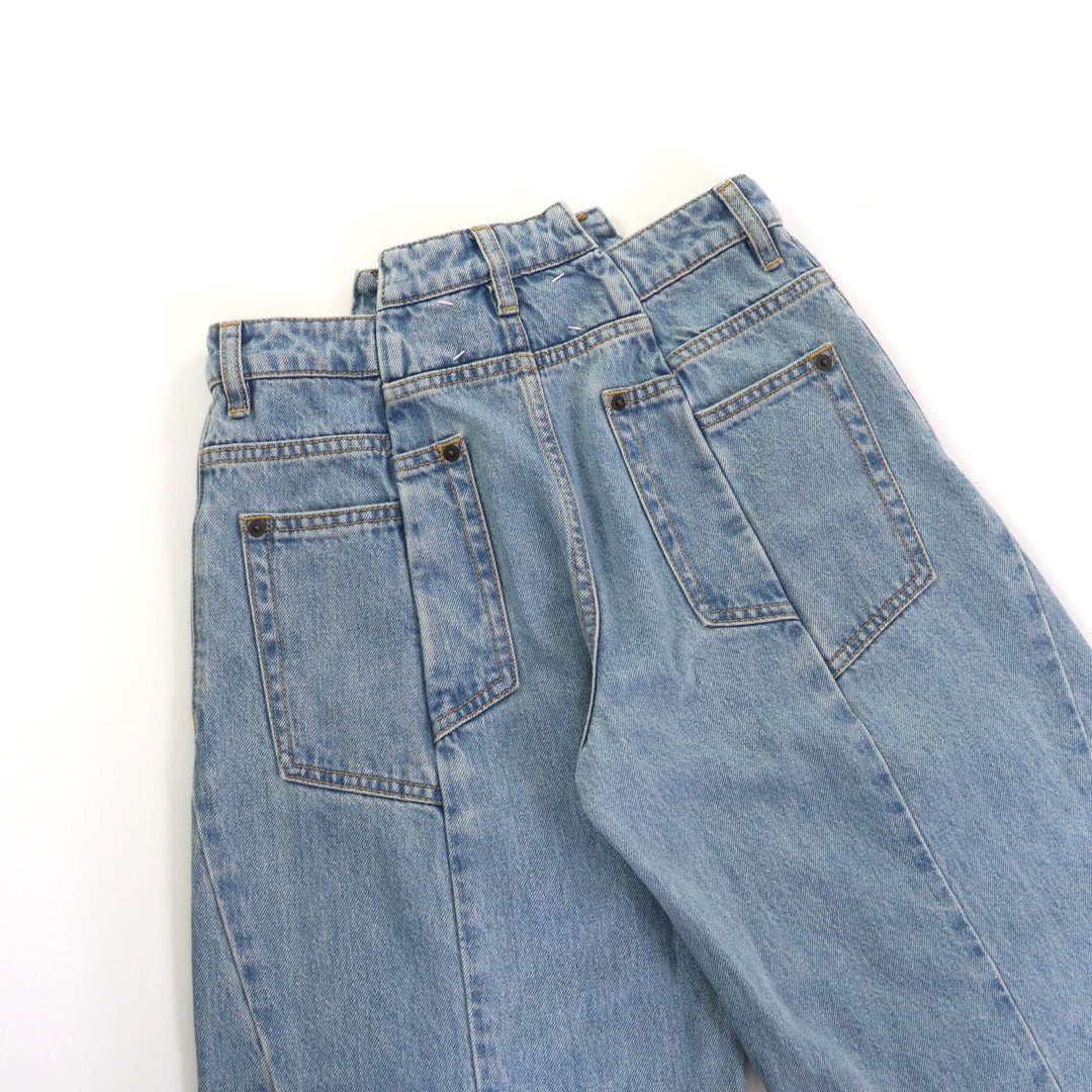 Excellent Maison Margiela 1 Wide pants Indigo cotton Women 38 S51LA0128 S30617