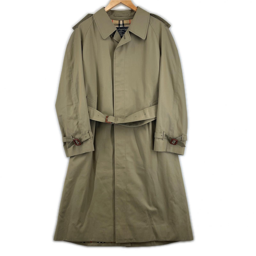 Excellent Burberrys trench coat Nova check lining, single-breasted khaki cotton