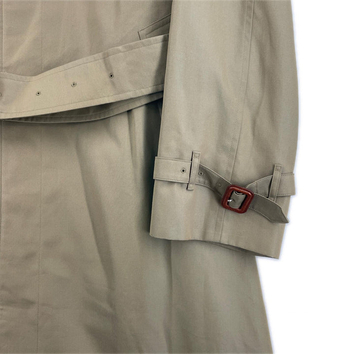 Excellent Burberrys trench coat Nova check lining, single-breasted khaki cotton