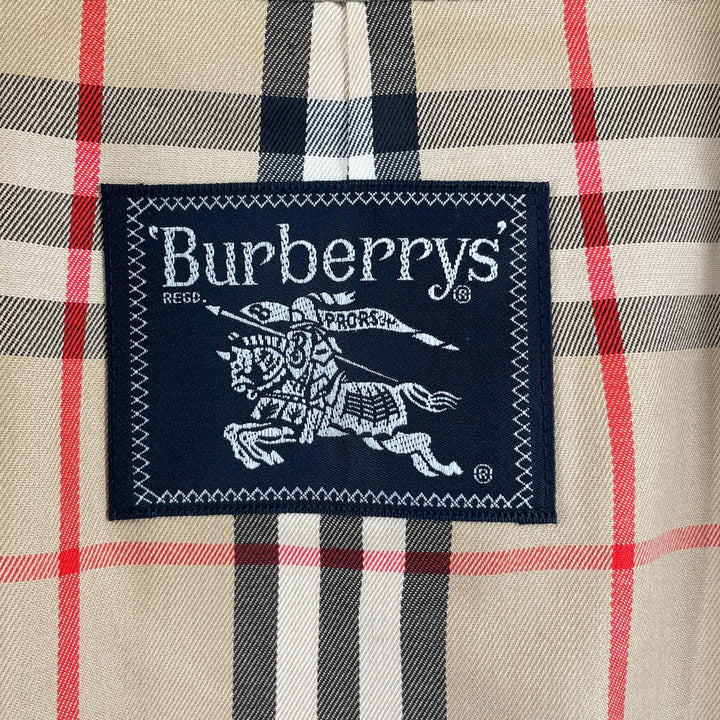 Excellent Burberrys trench coat Nova check lining, single-breasted khaki cotton