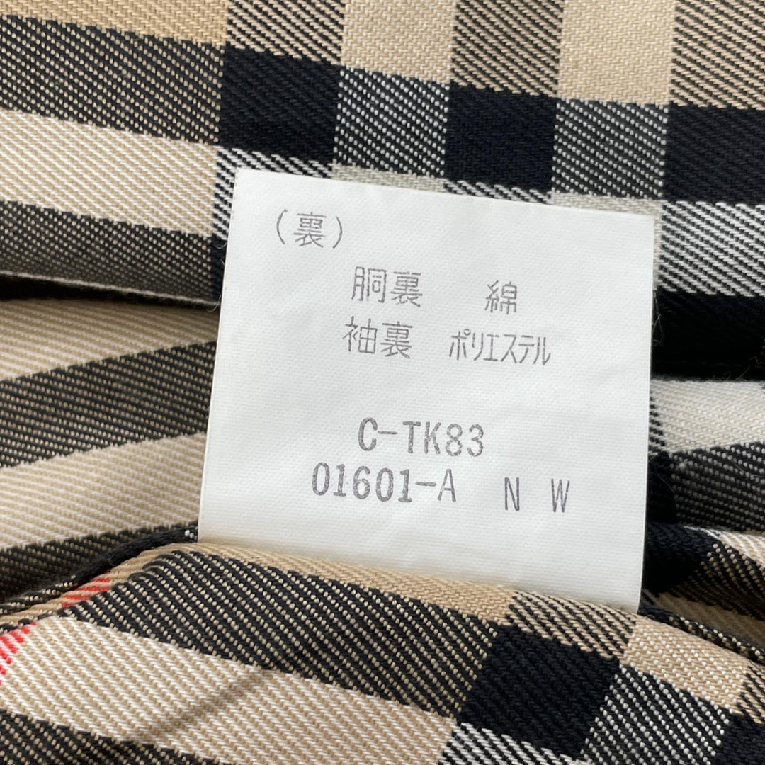 Excellent Burberrys trench coat Nova check lining, single-breasted khaki cotton