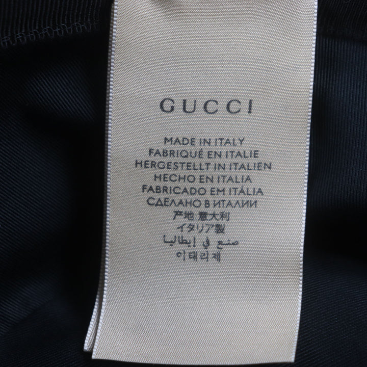 Excellent GUCCI hat black polyester mens M 576587