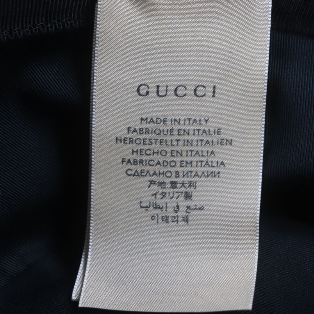 優れた GUCCI 帽子 ブラック ポリエステル メンズ M 576587