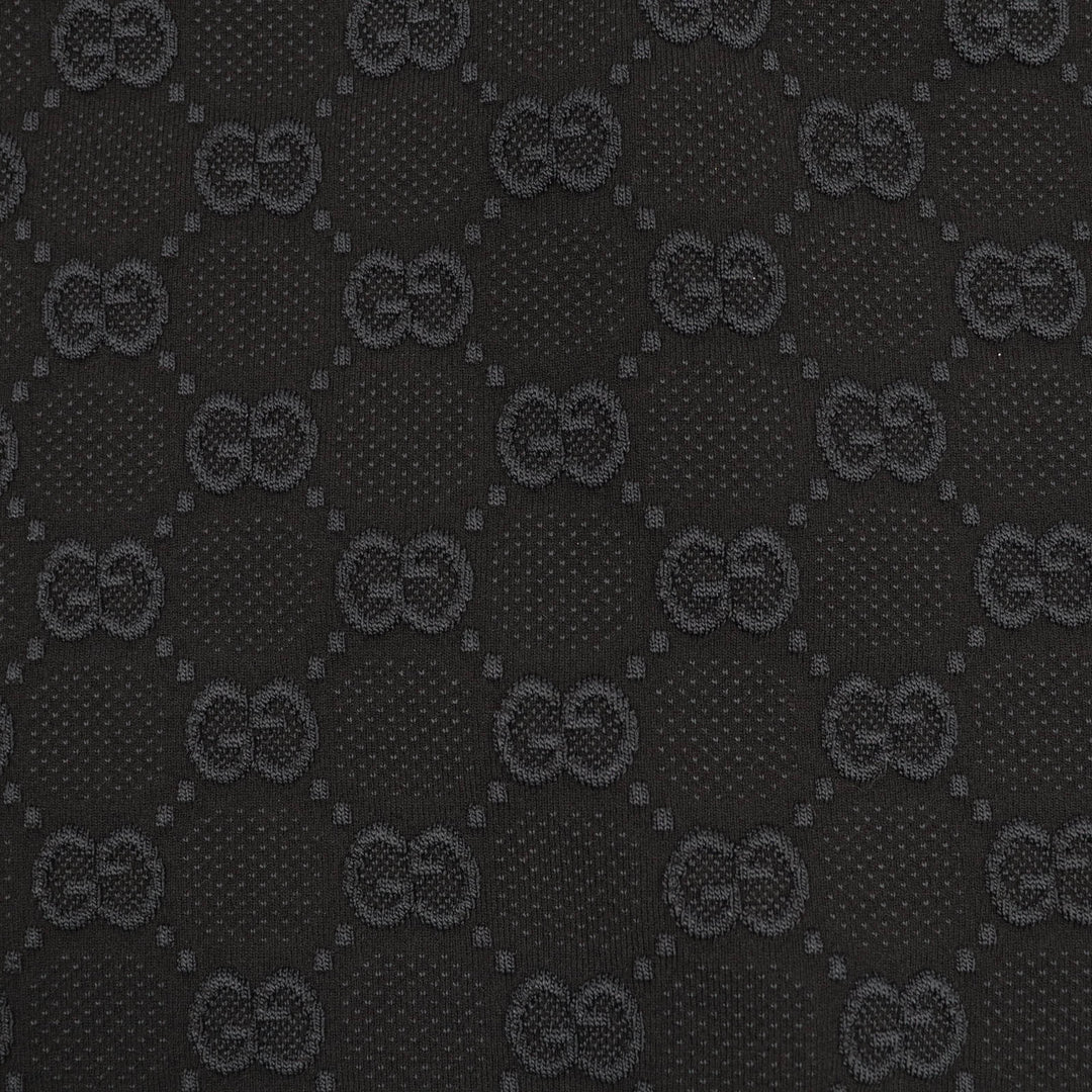 素晴らしい GUCCI スカート GG ビスコース クレープ ブラック レーヨン レディース XS 747361