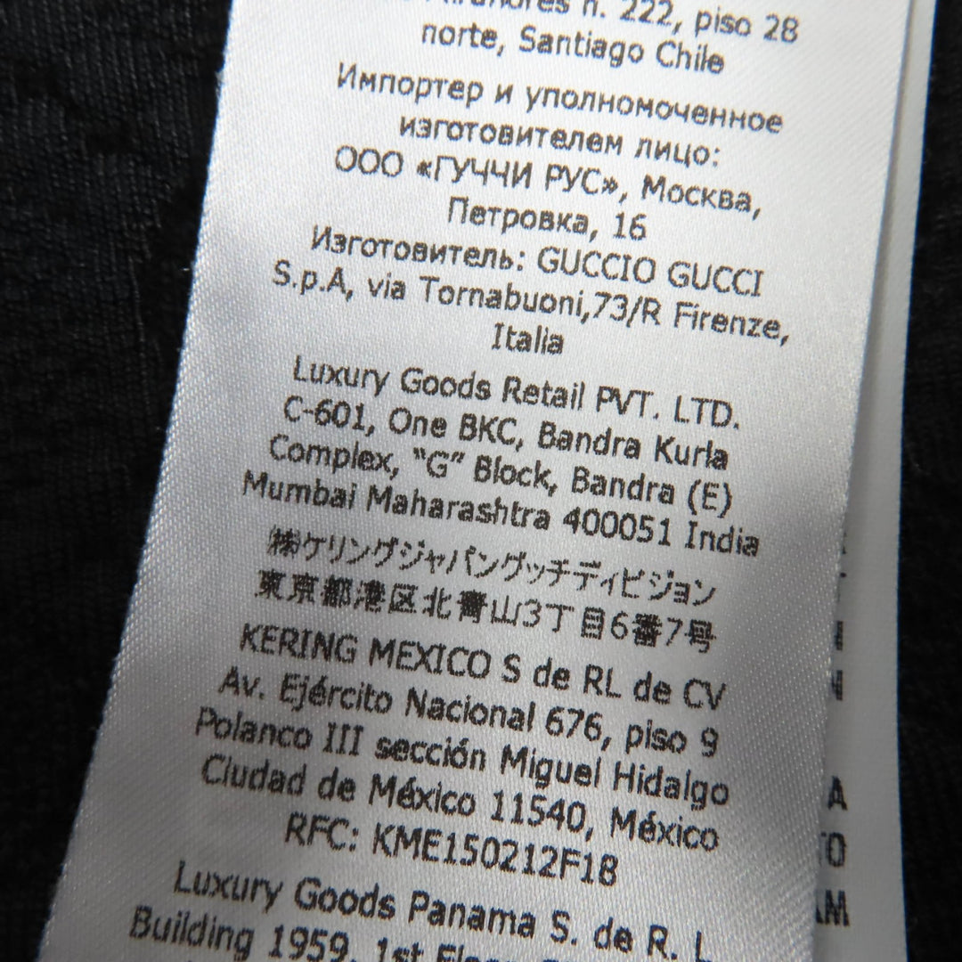 Excellent GUCCI skirt GG Viscose Crepe black Rayon Women XS 747361