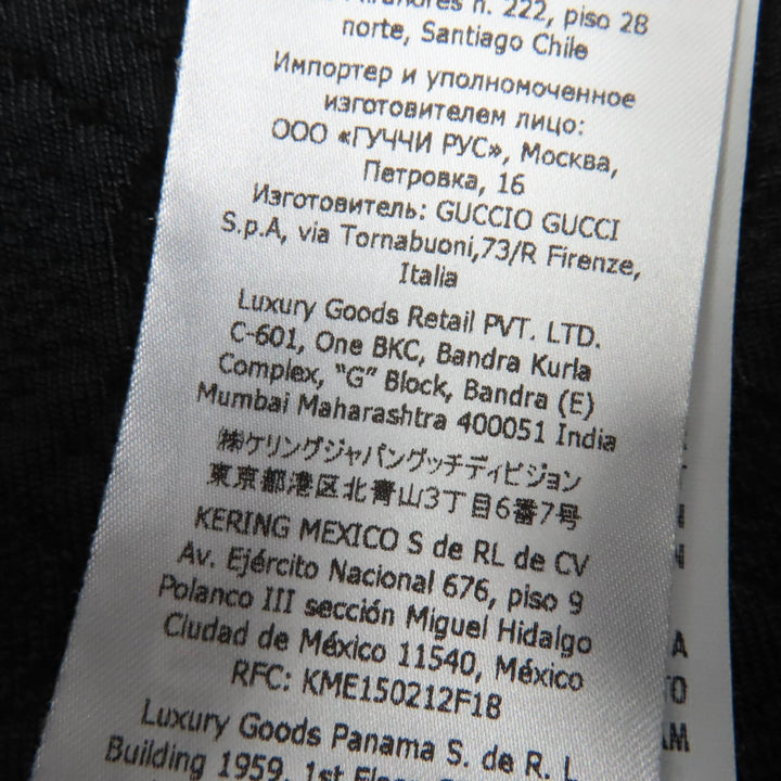 Excellent GUCCI skirt GG Viscose Crepe black Rayon Women XS 747361