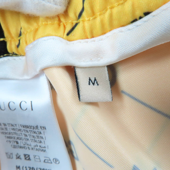 Pristine GUCCI×adidas Shorts Interlocking G yellow polyester Women M 693439