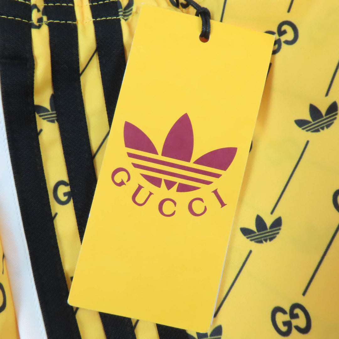 Pristine GUCCI×adidas Shorts Interlocking G yellow polyester Women M 693439