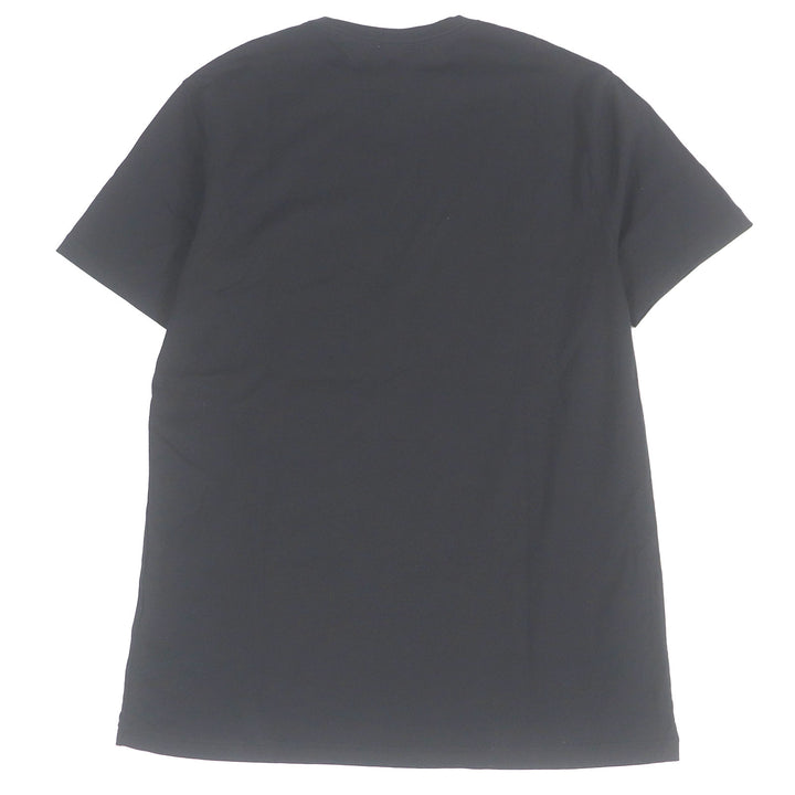 素晴らしいBURBERRY半袖Tシャツロゴ刺繍クルーネックブラック
