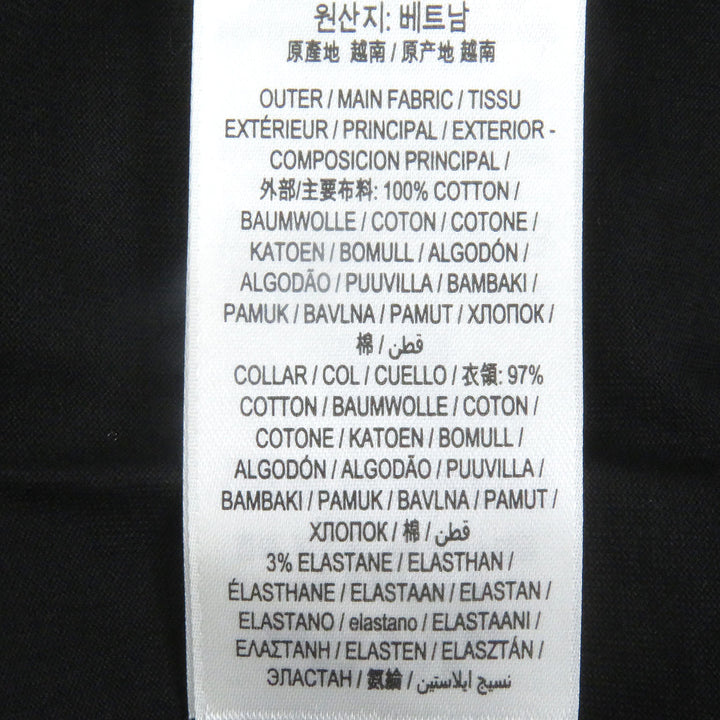 素晴らしいBURBERRY半袖Tシャツロゴ刺繍クルーネックブラック